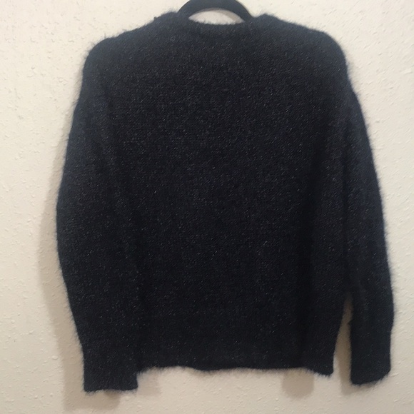 Prologue Black Round Neck Oversized Eyelash Sweater size XS - Picture 2 of 8